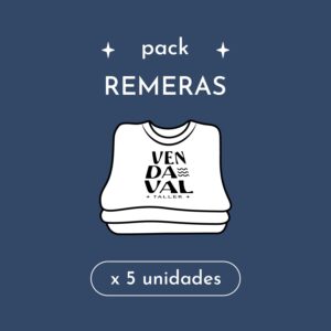Pack Remeras x5 unidades